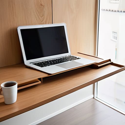 The Wall-Mounted Wonder drop-leaf desk.