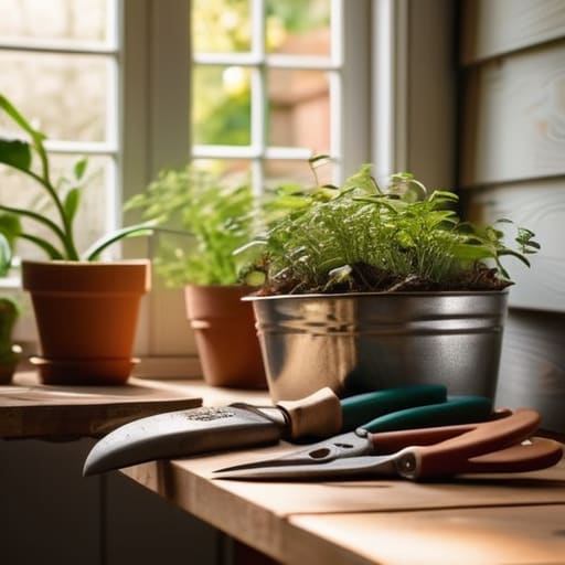 Getting Your Hands Dirty with garden tools.