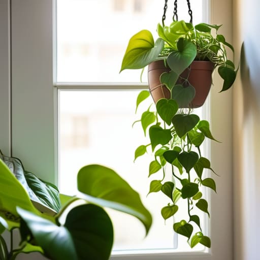 Lush trailing vines, Pothos: The Ultimate Vine.