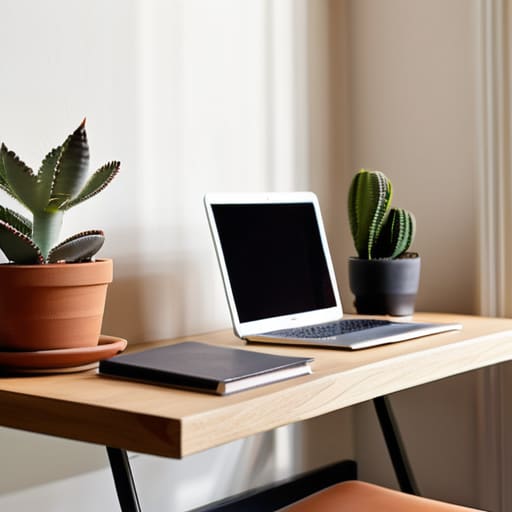 The Chic Ladder Setup for aesthetic workspaces.