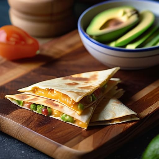 The "Emergency" Quesadilla Stack on a plate.