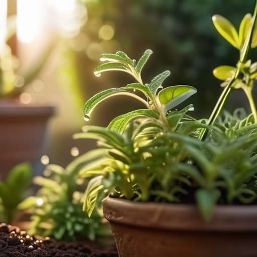 Bringing the Harvest Home with fresh herbs.