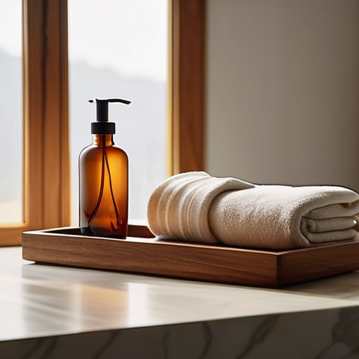 The Aftermath of the Chaos: organized toiletries.
