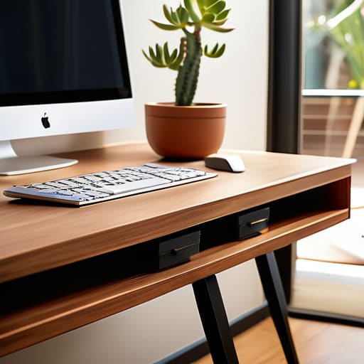 Modern desk featuring The Hidden Secretary Style.